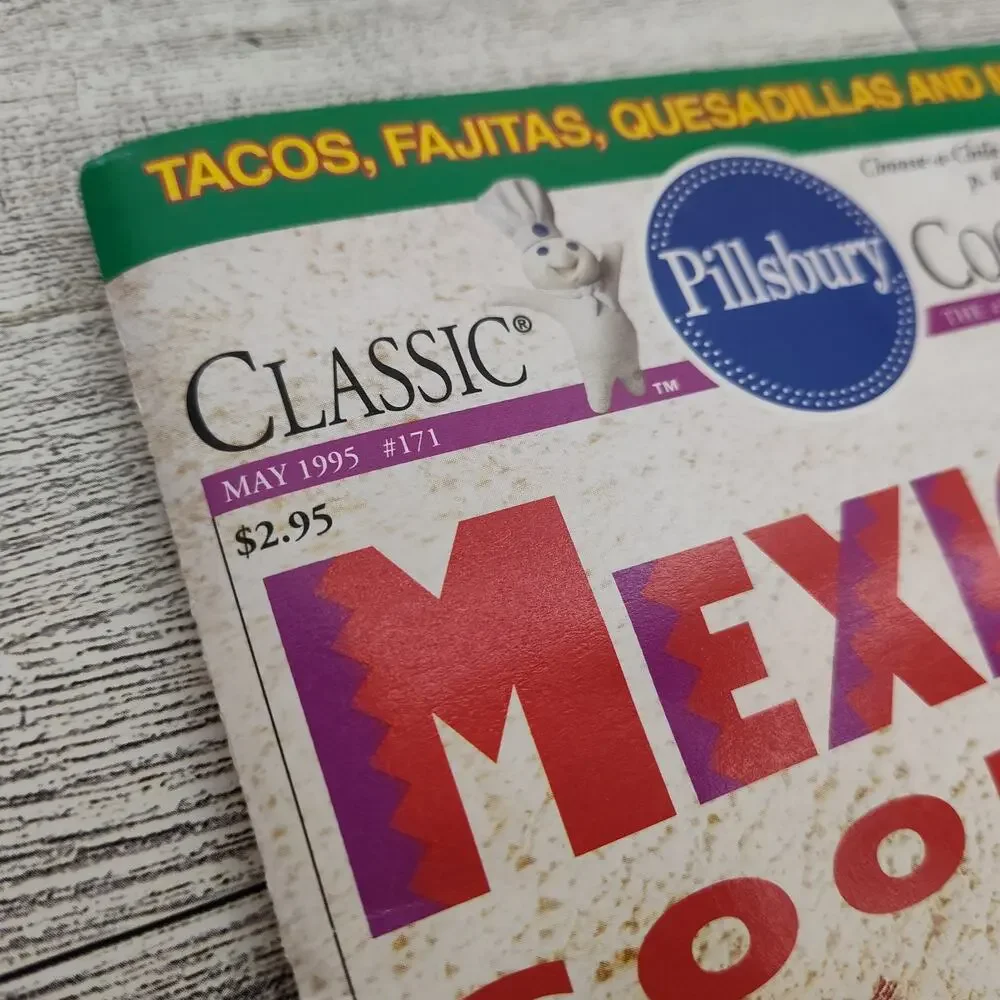 Mexican Cooking Pillsbury Classic‎ Cookbook Booklet 1995 Vintage Tacos Fajitas